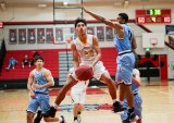 Lemoore's Joemyl Ragunton goes for two against Bullard in Saturday's Kings County Classic.